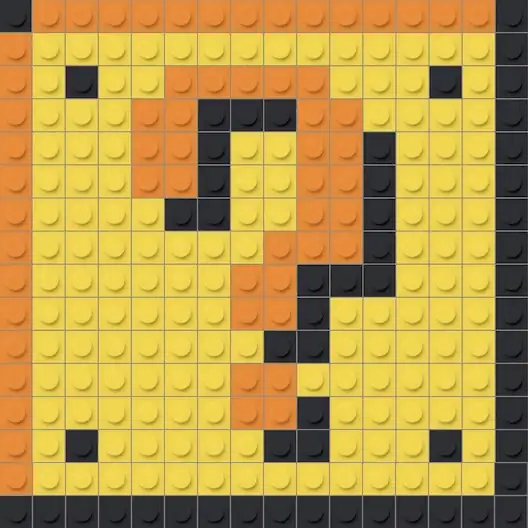 Mosa&iuml;que briques point d'interrogation - Mario Bros
